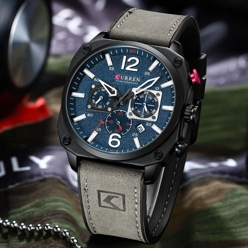 Business Leather Quartz Wrist Watch
