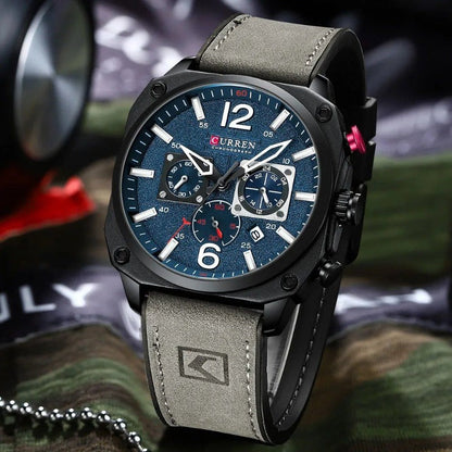 Business Leather Quartz Wrist Watch