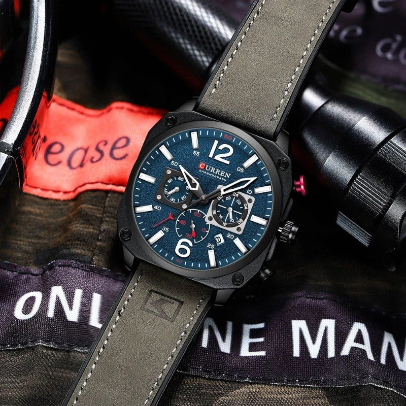 Business Leather Quartz Wrist Watch