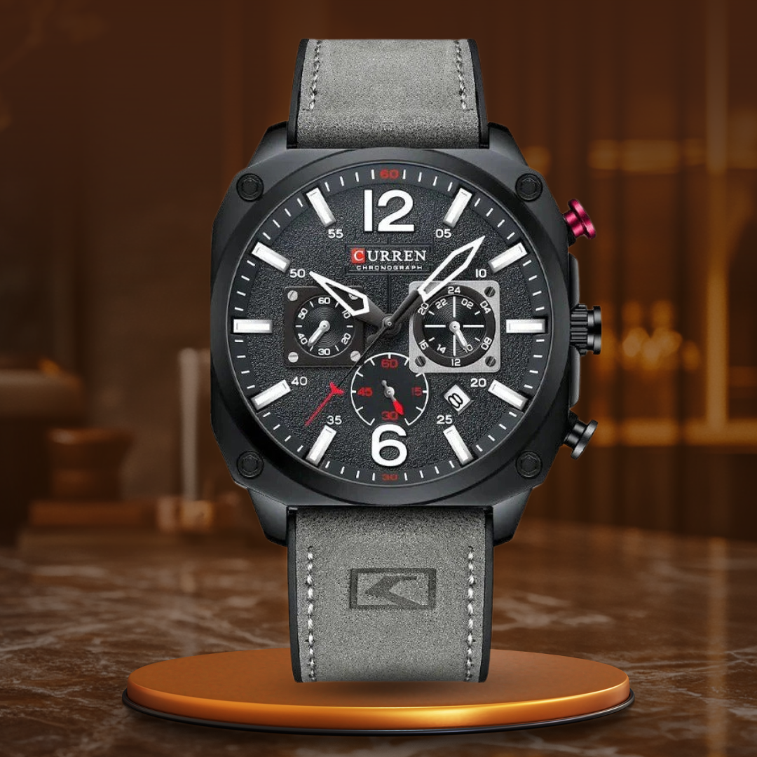 Business Leather Quartz Wrist Watch